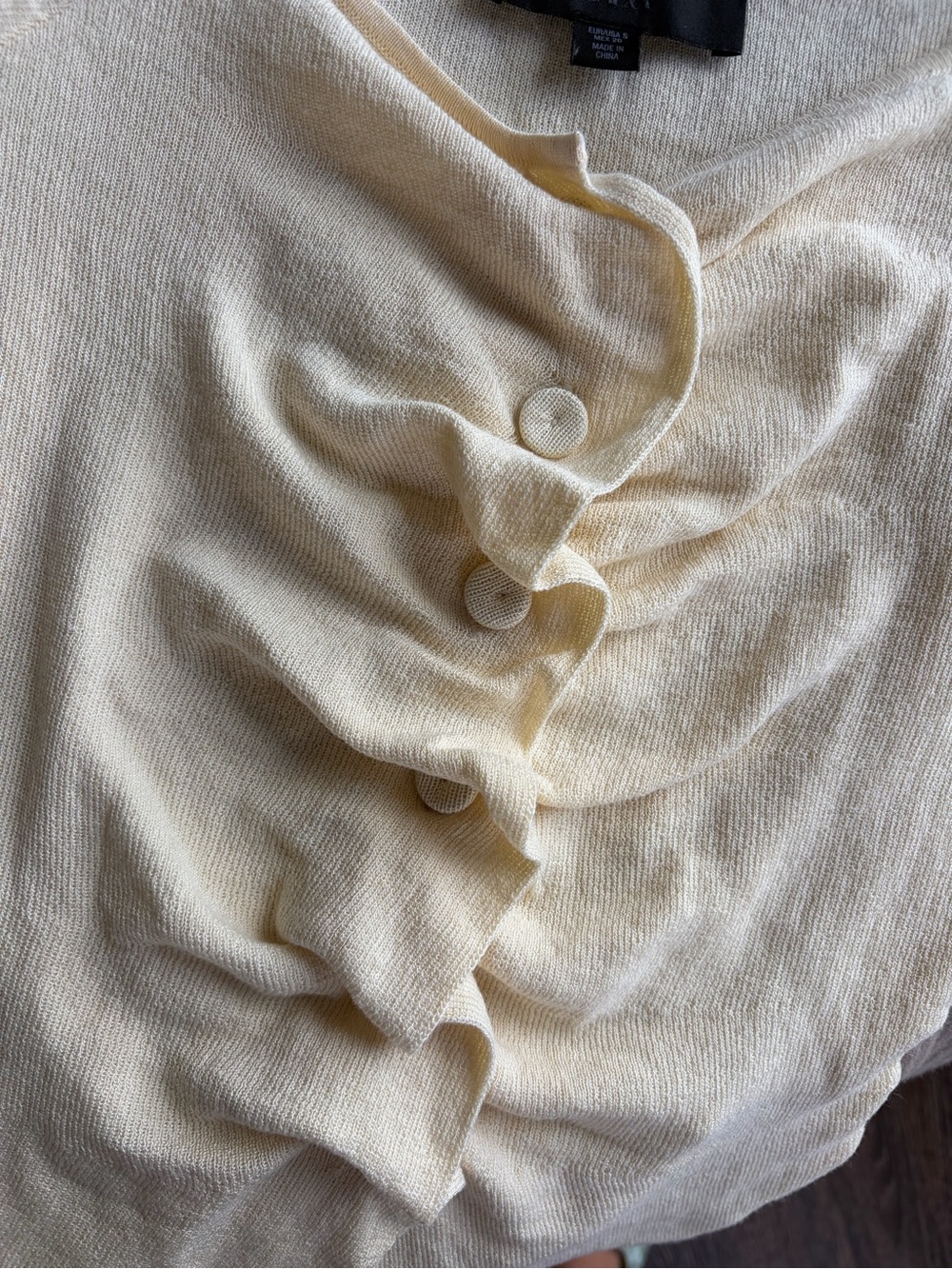 Zara Ruched Knit Top - Picture 10 of 10